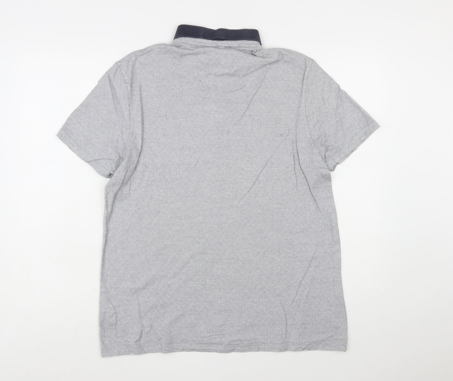 Burton Menswear London Grey Button-Down Collar Polo Shirt L