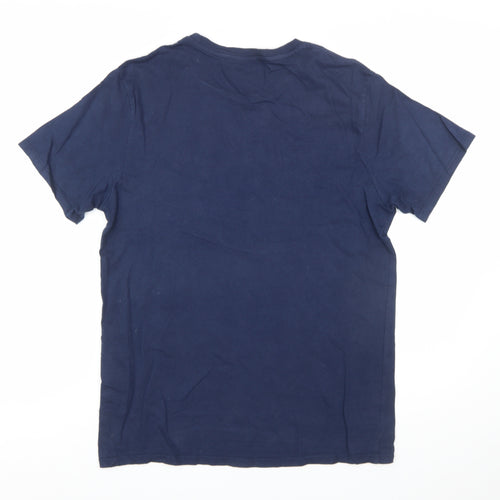 Levi's Men's Blue Cotton Crew Neck Regular Fit T-Shirt M