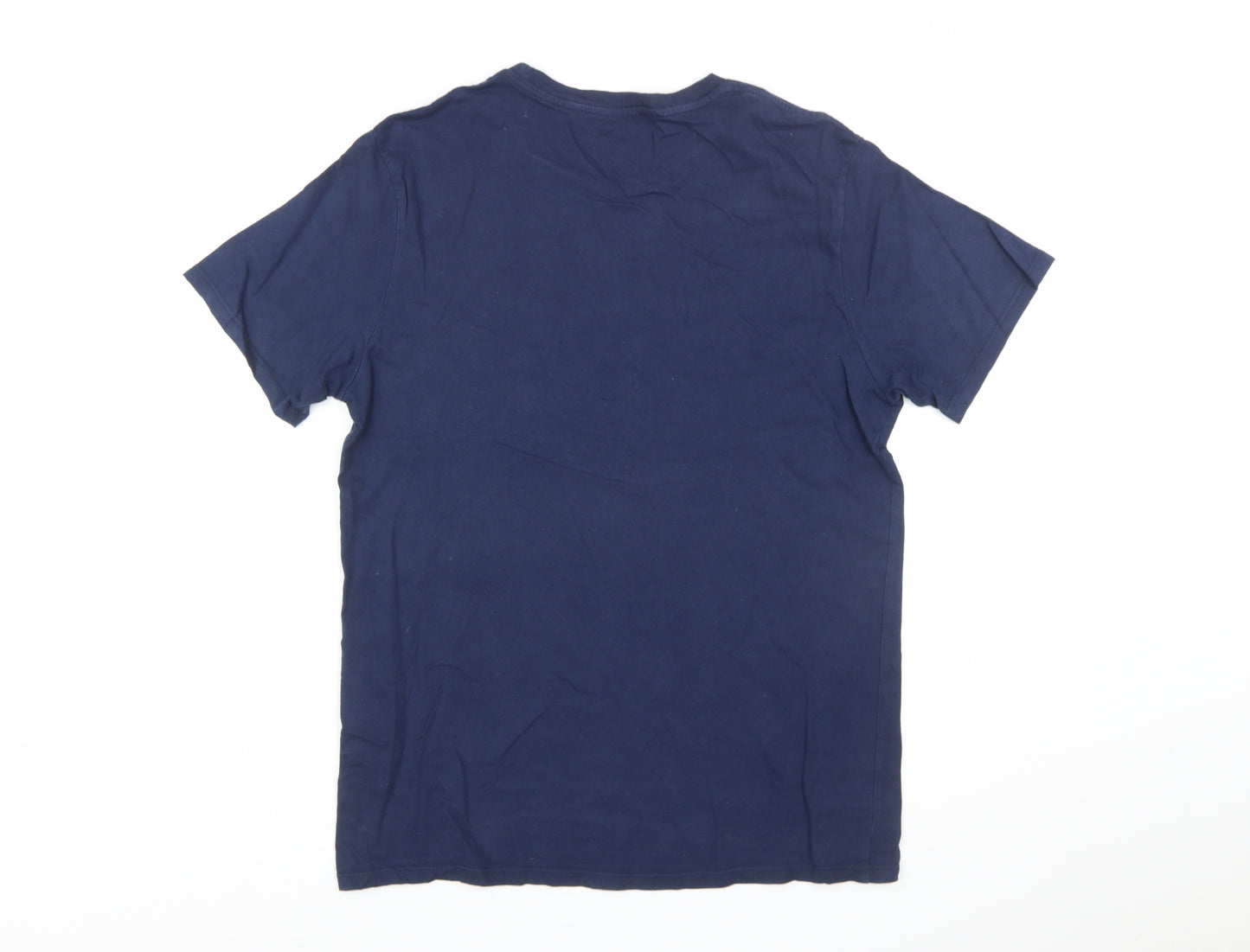 Levi's Men's Blue Cotton Crew Neck Regular Fit T-Shirt M