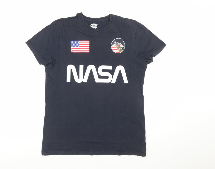 Primark Women’s Black NASA Logo Basic Cotton T-Shirt XL
