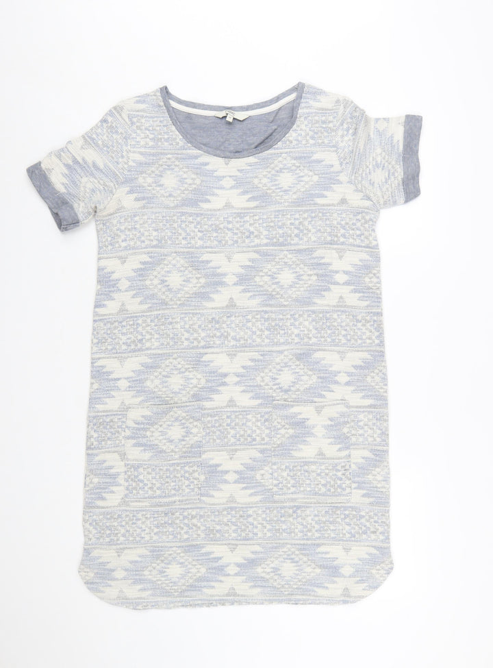 Next Women Grey Aztec Knit T-Shirt Dress Size 12