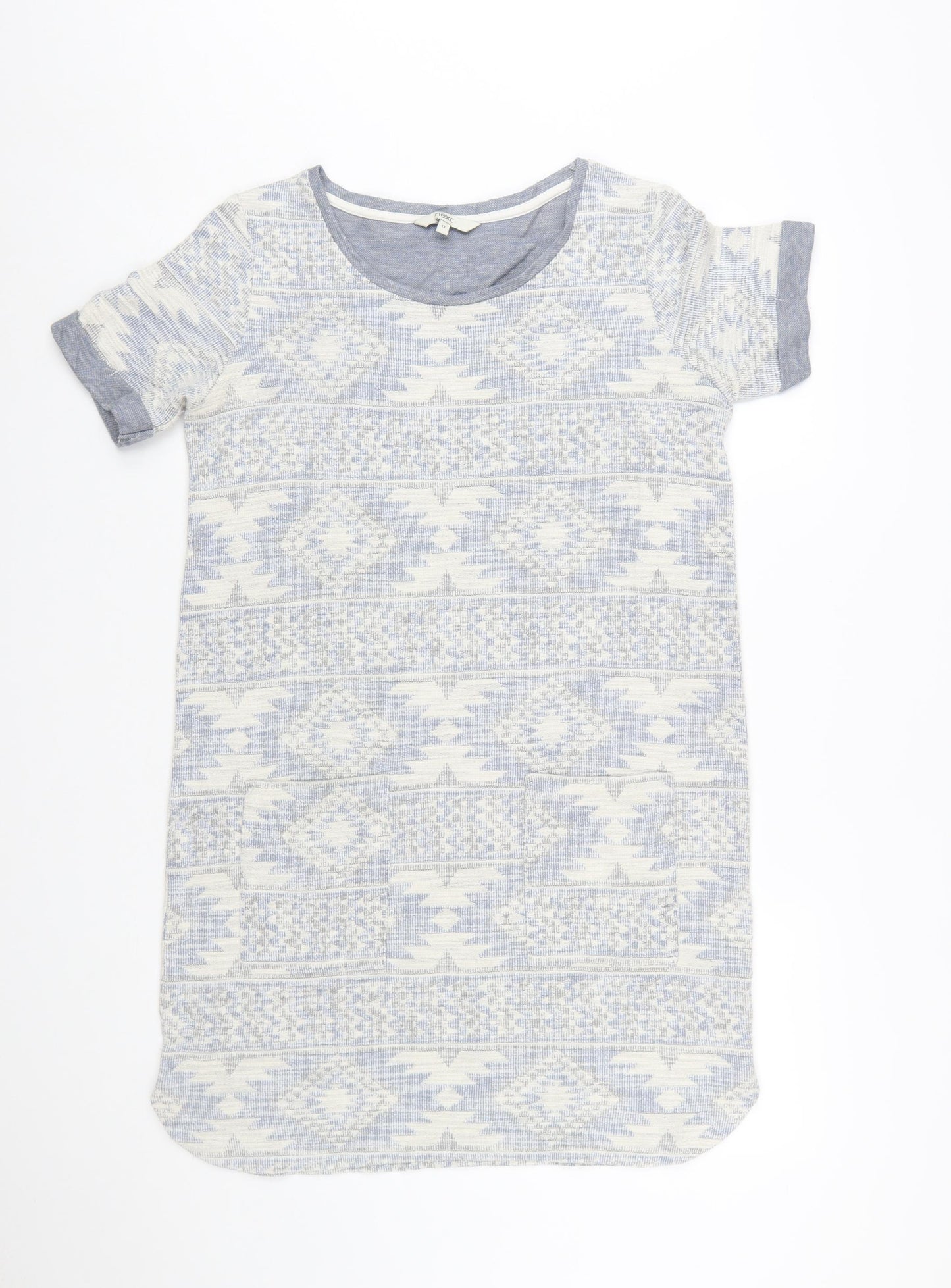 Next Women Grey Aztec Knit T-Shirt Dress Size 12