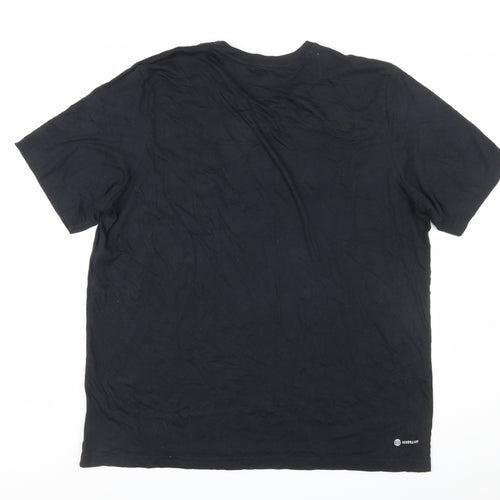Adidas Men's Black XL Crew Neck Short Sleeve Aeroready T-Shirt