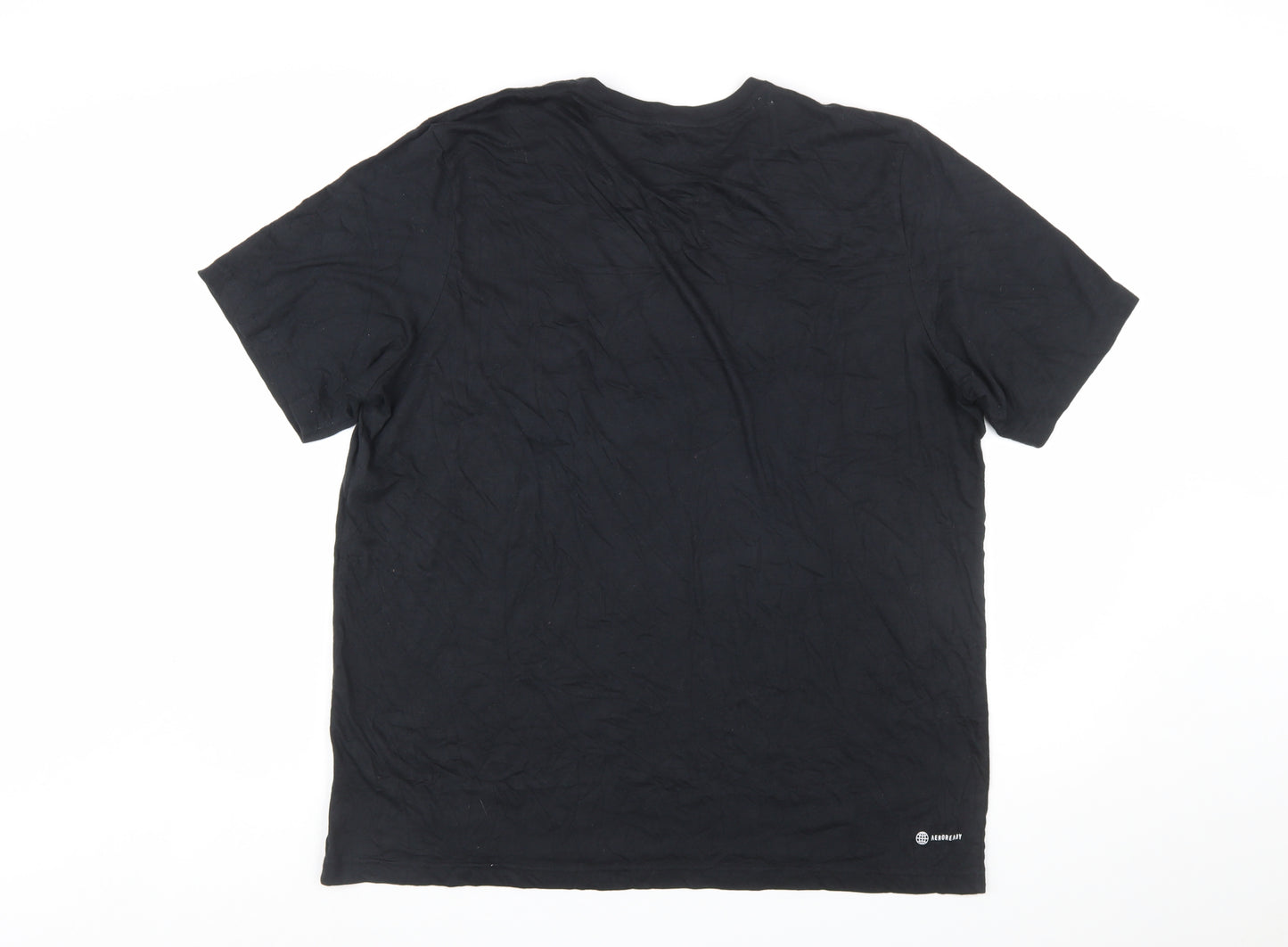 Adidas Men's Black XL Crew Neck Short Sleeve Aeroready T-Shirt