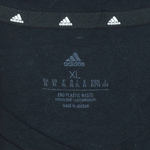 Adidas Men's Black XL Crew Neck Short Sleeve Aeroready T-Shirt