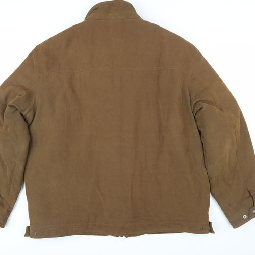 Bosideng Men's Brown XL Polyester Lined Full Zip Casual Jacket