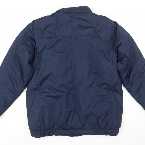 Pierre Cardin Men's Blue XL Puffer Jacket Winter Zip Coat