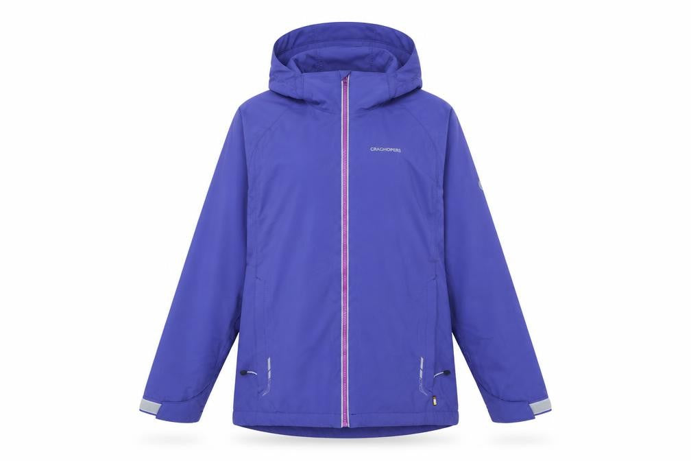 Craghoppers Women Purple Waterproof Hooded Rain Coat UK 12