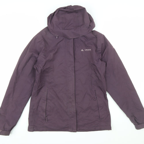 Vaude Women's Purple Waterproof Hooded Outdoor Jacket XS