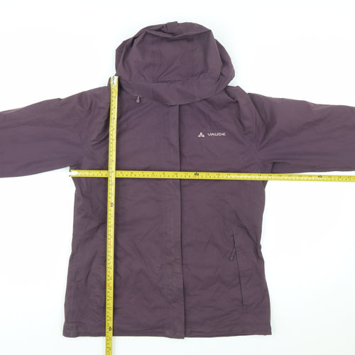Vaude Women's Purple Waterproof Hooded Outdoor Jacket XS