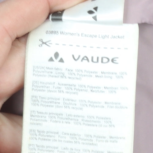 Vaude Women's Purple Waterproof Hooded Outdoor Jacket XS
