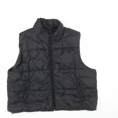 DAILYSZN Women’s Black Puffer Waistcoat M Quilted Lightweight Vest