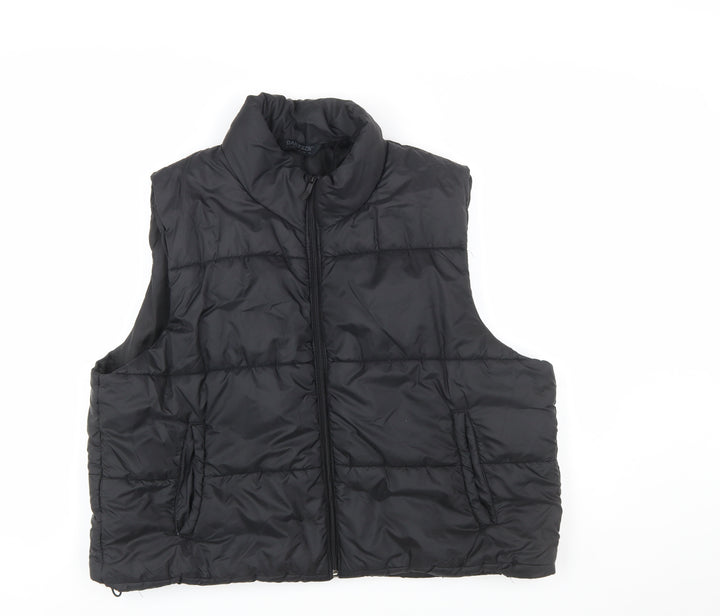 DAILYSZN Women’s Black Puffer Waistcoat M Quilted Lightweight Vest