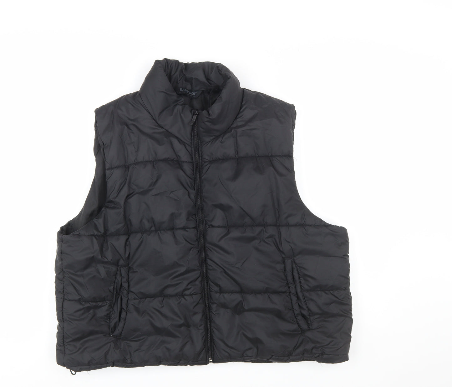 DAILYSZN Women’s Black Puffer Waistcoat M Quilted Lightweight Vest