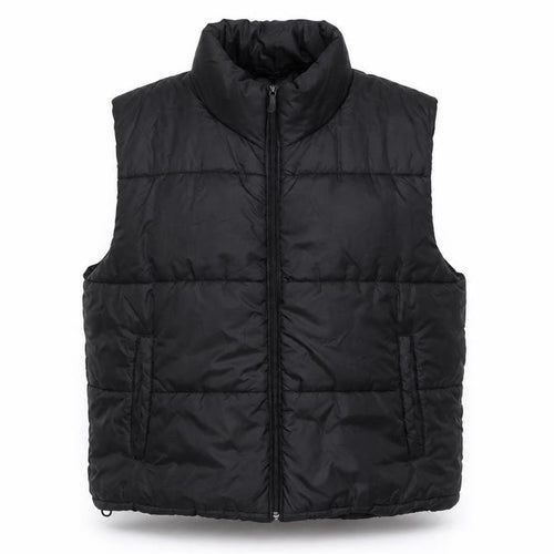 DAILYSZN Women’s Black Puffer Waistcoat M Quilted Lightweight Vest