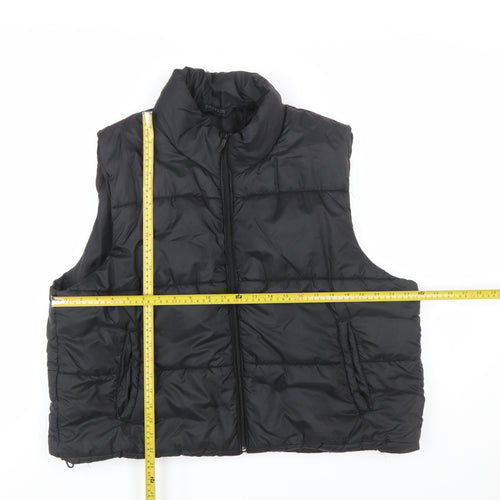 DAILYSZN Women’s Black Puffer Waistcoat M Quilted Lightweight Vest