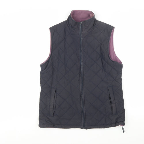 Peter Storm Womens Black Quilted Bodywarmer Gilet Size 14