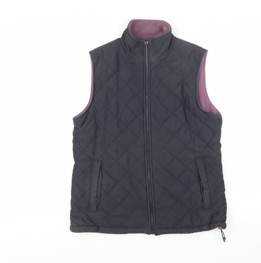 Peter Storm Womens Black Quilted Bodywarmer Gilet Size 14