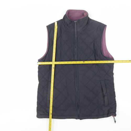 Peter Storm Womens Black Quilted Bodywarmer Gilet Size 14