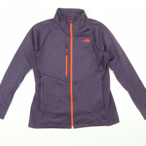The North Face Womens Purple Full Zip Softshell Jacket Size L
