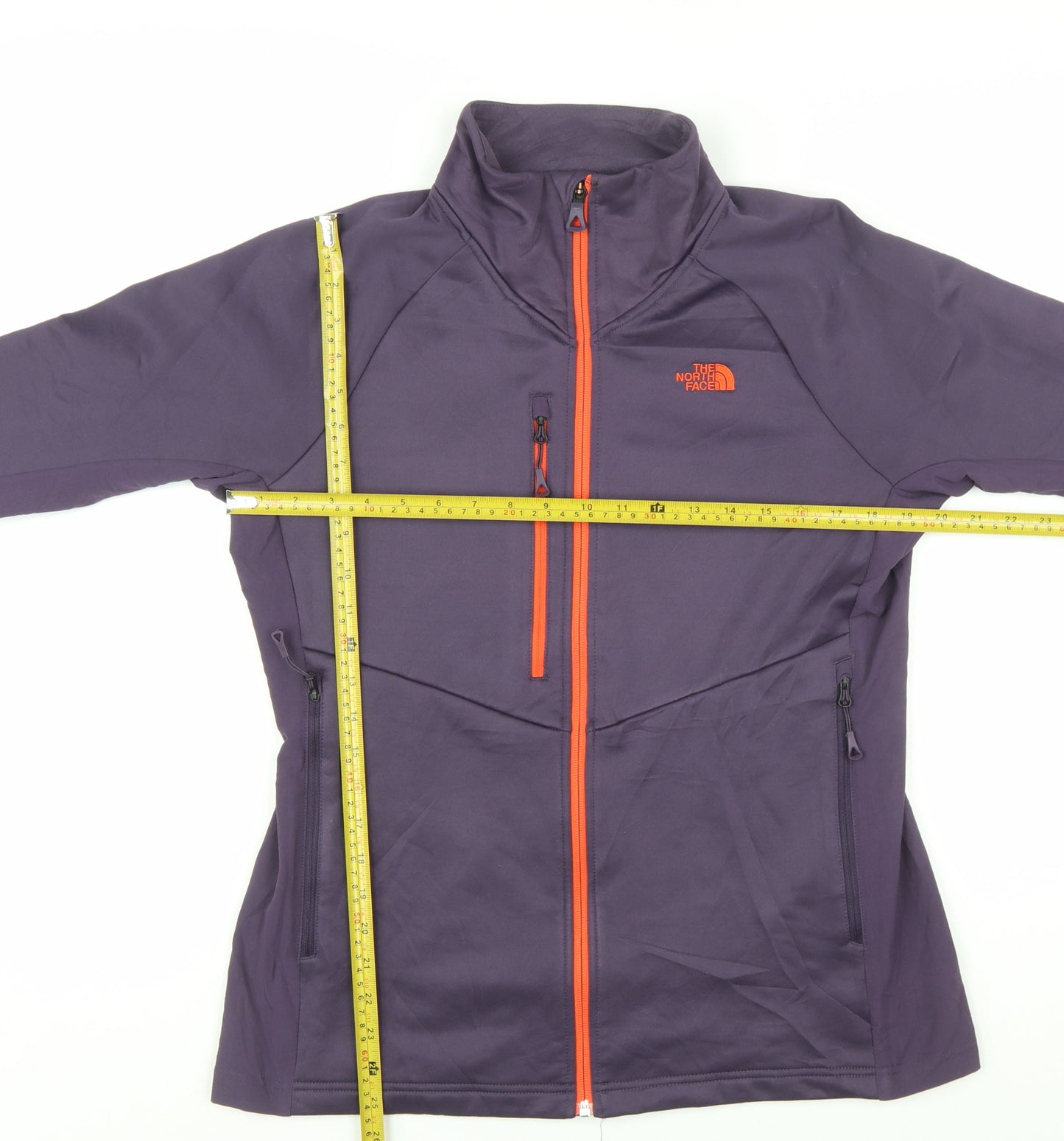 The North Face Womens Purple Full Zip Softshell Jacket Size L