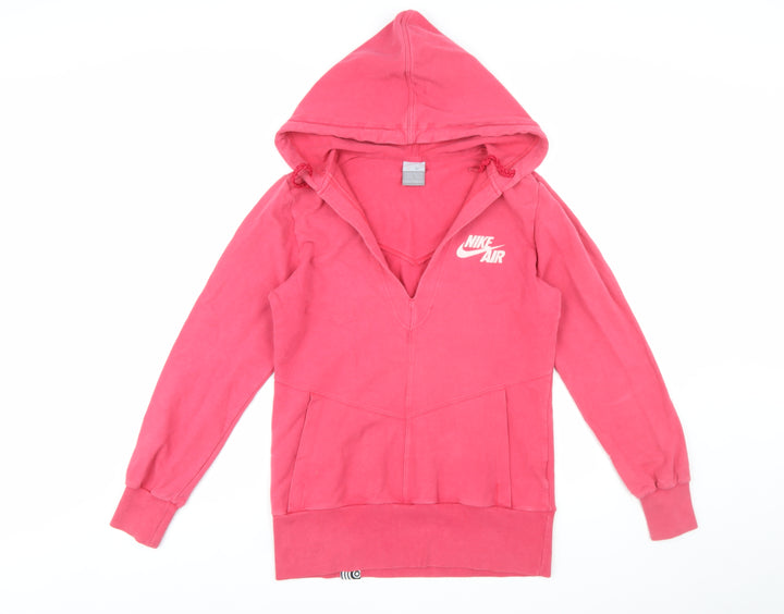 Nike Air Women's Pink Pullover Hoodie Size M Cotton Blend