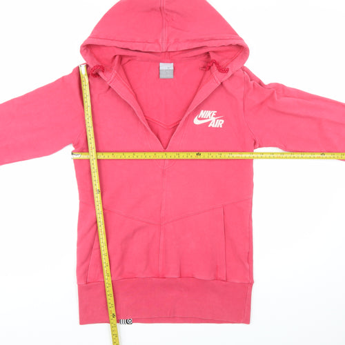 Nike Air Women's Pink Pullover Hoodie Size M Cotton Blend