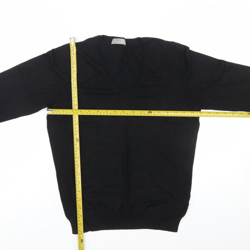 Marks and Spencer Women’s Black V-Neck Knit Jumper Size 14