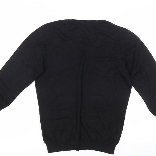 Marks and Spencer Women’s Black V-Neck Knit Jumper Size 14