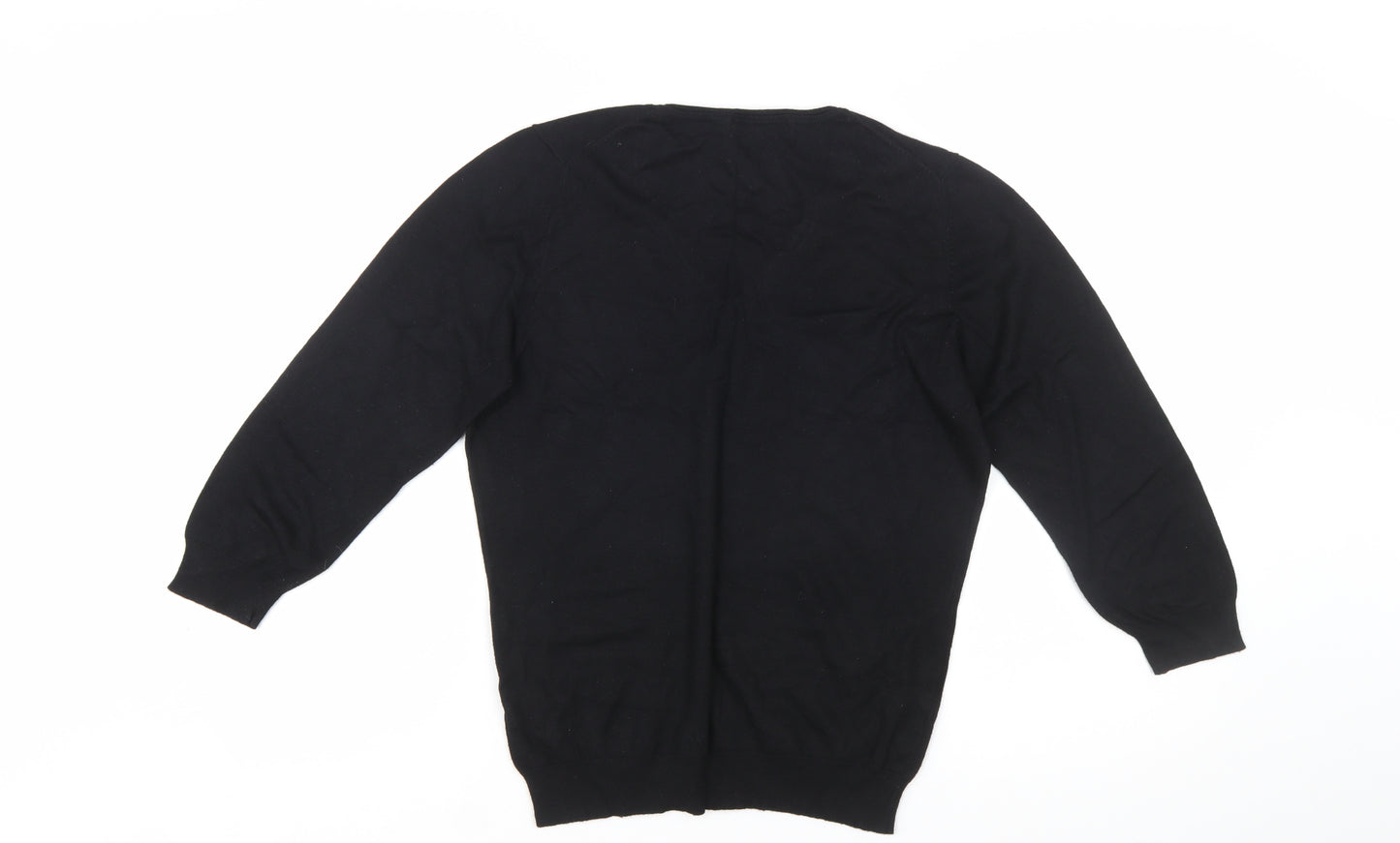 Marks and Spencer Women’s Black V-Neck Knit Jumper Size 14