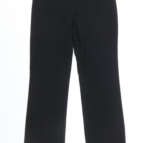 Marks and Spencer Womens Black Size 8 Straight Leg Dress Pants