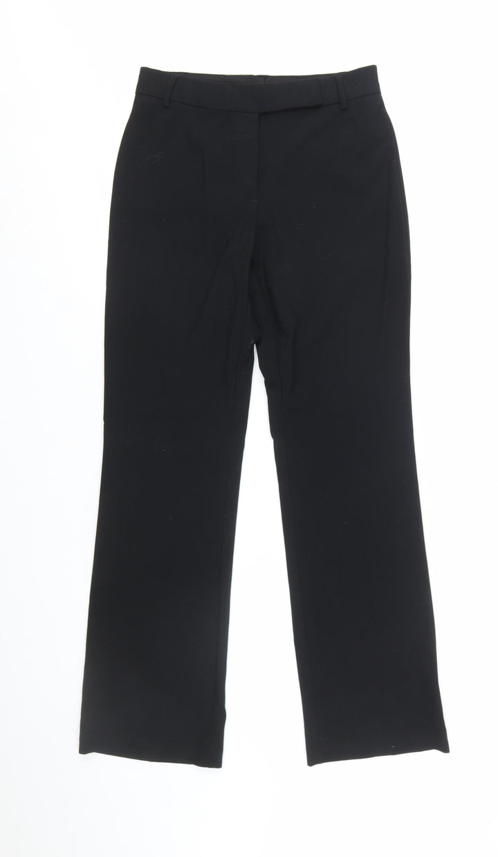 Marks and Spencer Womens Black Size 8 Straight Leg Dress Pants