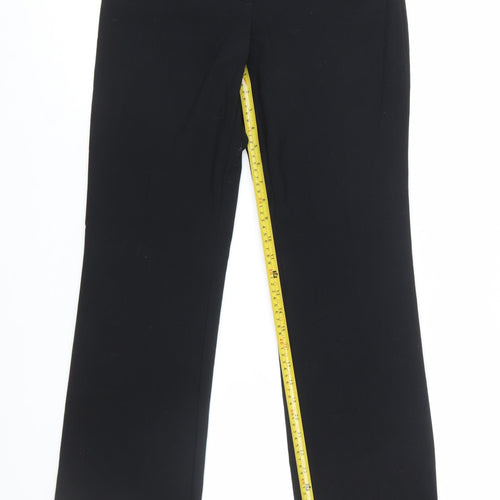 Marks and Spencer Womens Black Size 8 Straight Leg Dress Pants