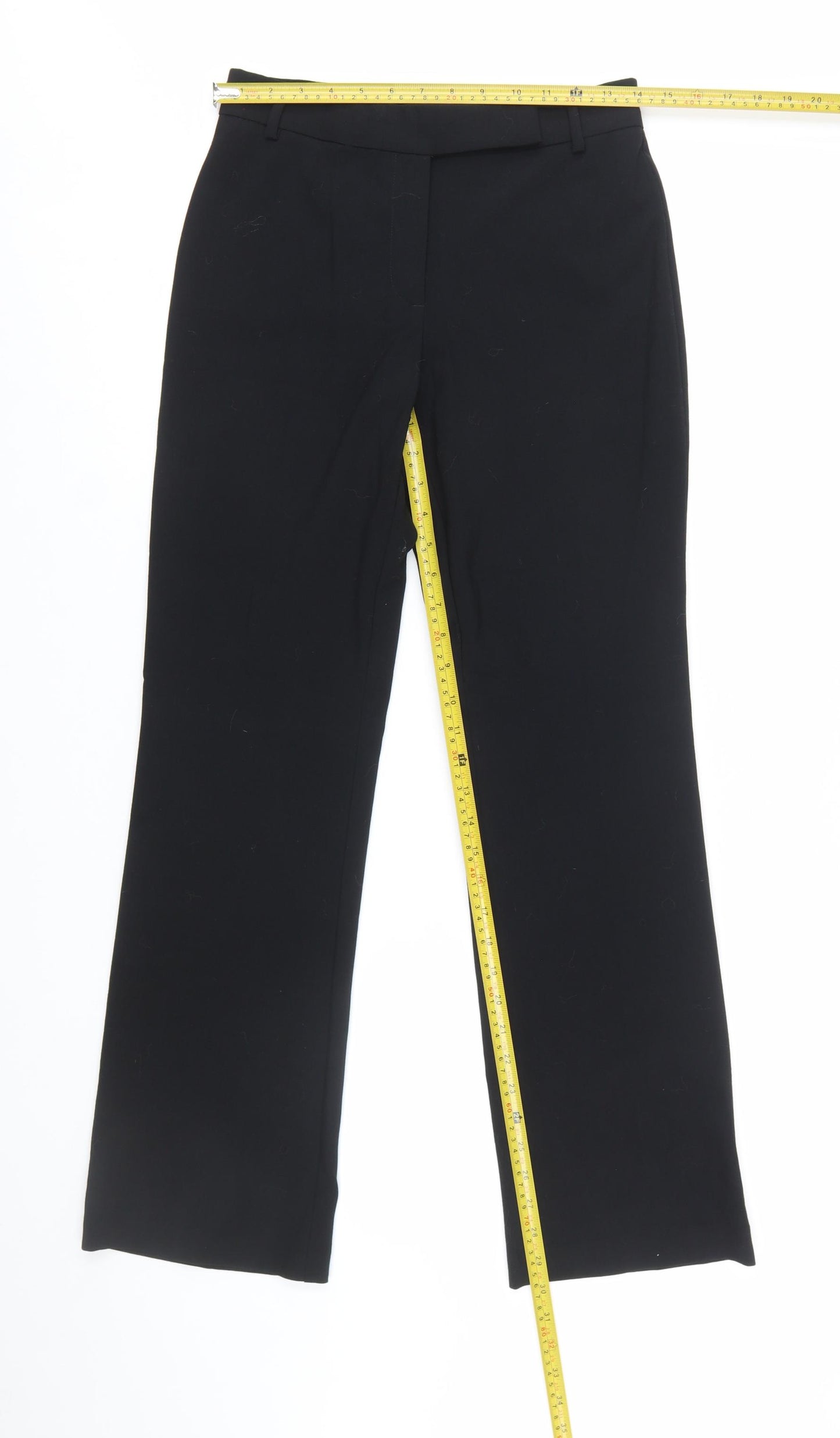 Marks and Spencer Womens Black Size 8 Straight Leg Dress Pants