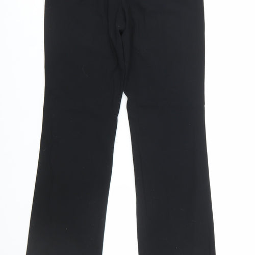 Marks and Spencer Womens Black Size 8 Straight Leg Dress Pants