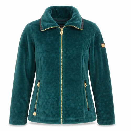 Regatta Women's Green Fleece Zip Jacket Size 12 Outdoor Style