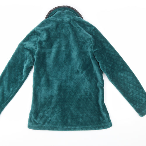Regatta Women's Green Fleece Zip Jacket Size 12 Outdoor Style