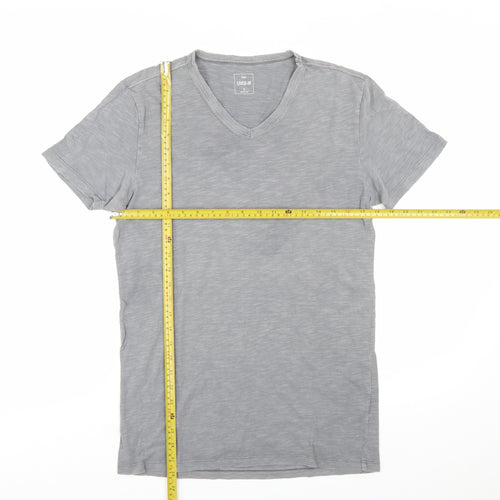 Gap Men's Grey V-Neck Lightweight Cotton T-Shirt Size S