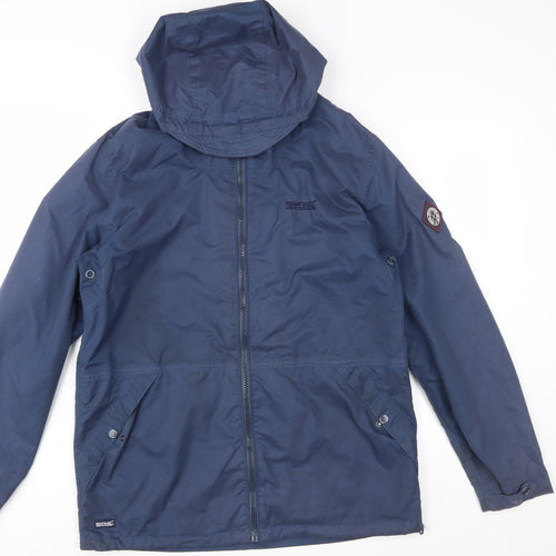 Regatta Men's Blue Waterproof Hooded Jacket M Hiking Outdoor