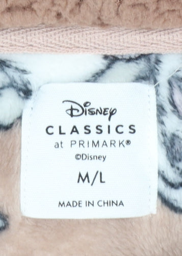 Primark Disney Bambi Women Brown Fleece Hooded Nightwear M/L