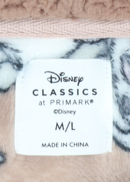 Primark Disney Bambi Women Brown Fleece Hooded Nightwear M/L