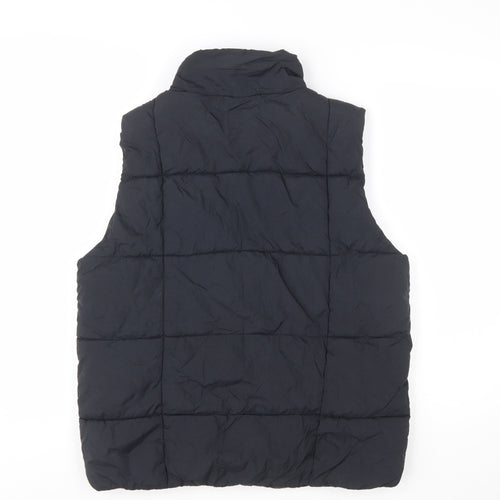 Zara Boys Black 13-14 Years Puffer Waistcoat Quilted Nylon Gilet