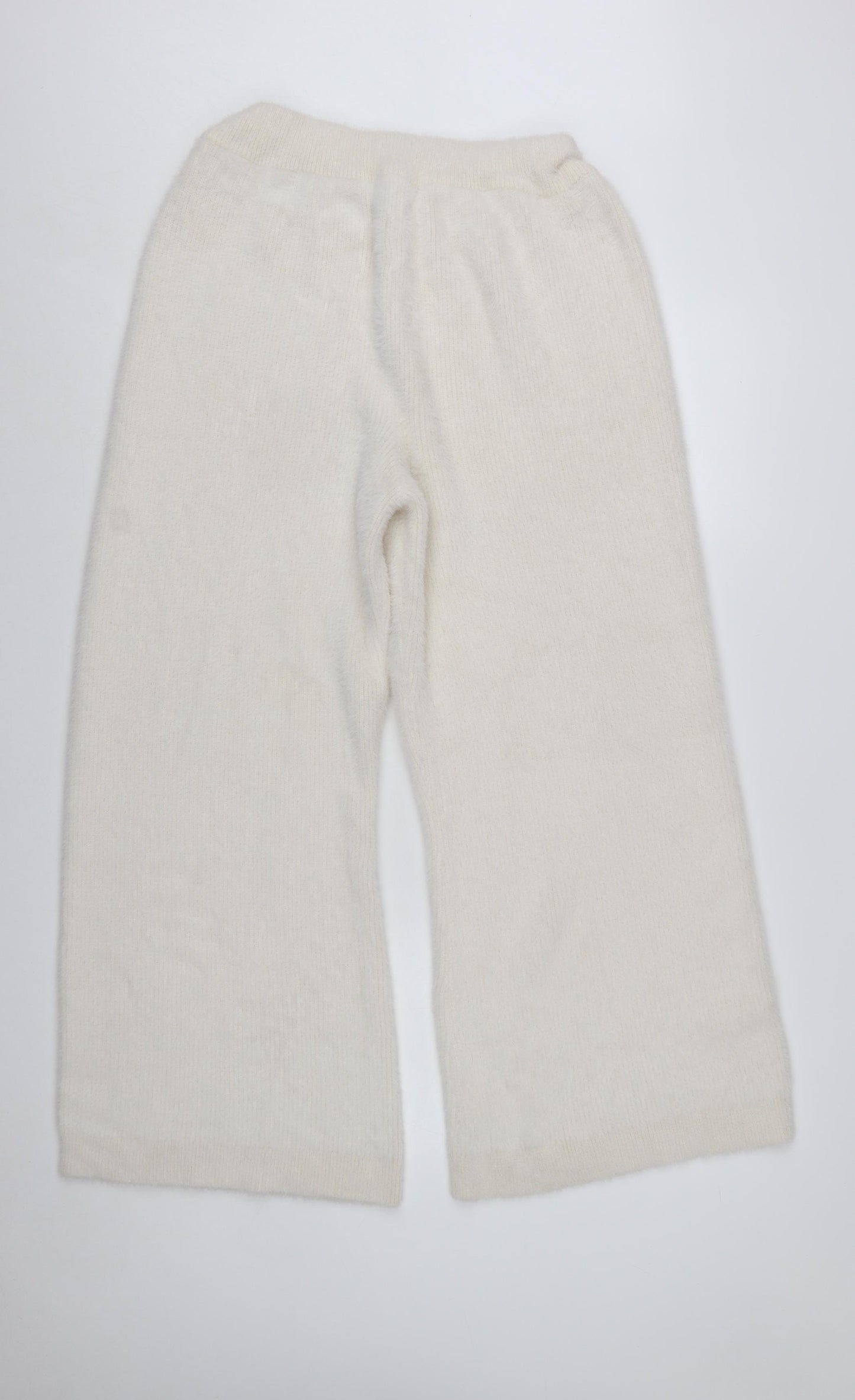 In The Style Women's Ivory Knit Wide-Leg Trousers Size 14-16