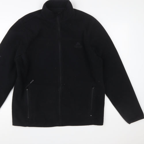 Ozark Trail Men's Black Fleece Full Zip Jacket Size L Outdoor Casual