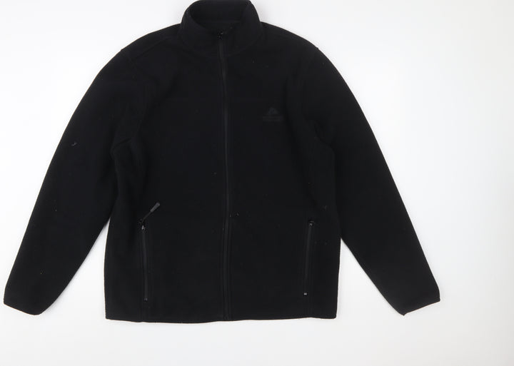 Ozark Trail Men's Black Fleece Full Zip Jacket Size L Outdoor Casual