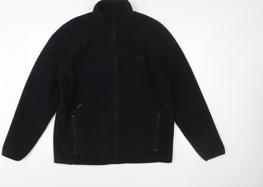 Ozark Trail Men's Black Fleece Full Zip Jacket Size L Outdoor Casual