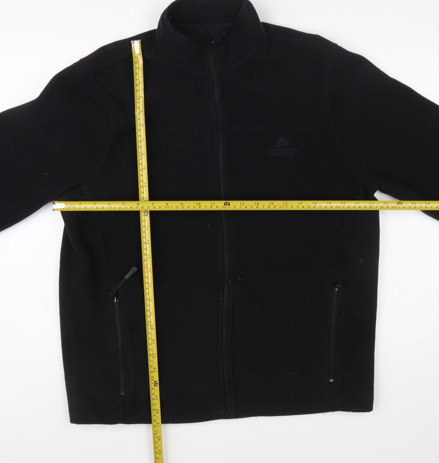 Ozark Trail Men's Black Fleece Full Zip Jacket Size L Outdoor Casual