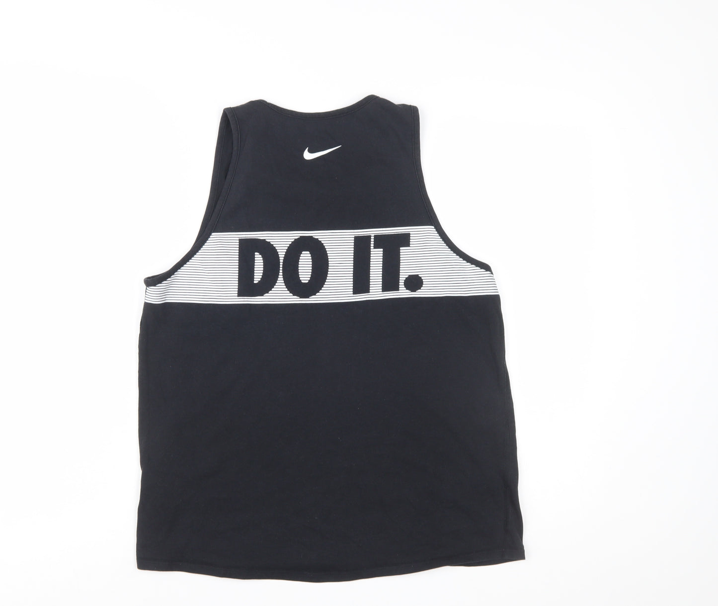 Nike Men's Black Dri-Fit Tank Top M Graphic Sports Vest