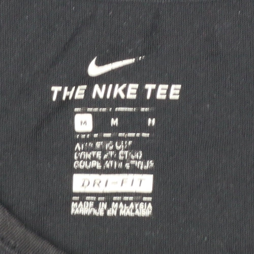 Nike Men's Black Dri-Fit Tank Top M Graphic Sports Vest