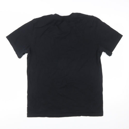 Nike Air Men's Black Graphic Sports T-Shirt Size M Regular Fit